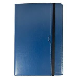DTTO Navy Blue Folio Tablet Case with Elastic Strap & Stand – Large Tablet Cover